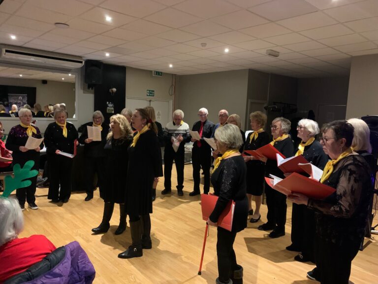 The Marine Community Choir performing