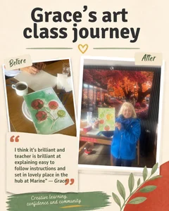 Art Class Testimonial Post